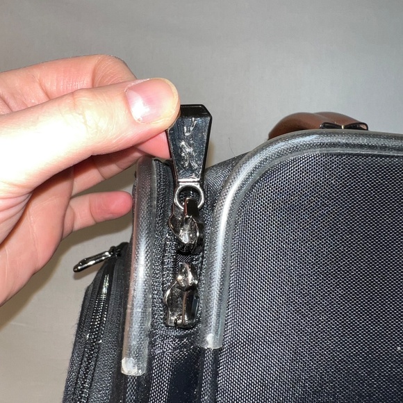 Longchamp - Boxford Carry On Luggage Size 55cm/Medium in Black/Brown - 80% OFF - Picture 6 of 16